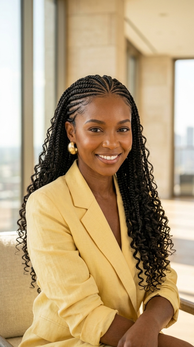 Goddess Braids Natural Hairstyles