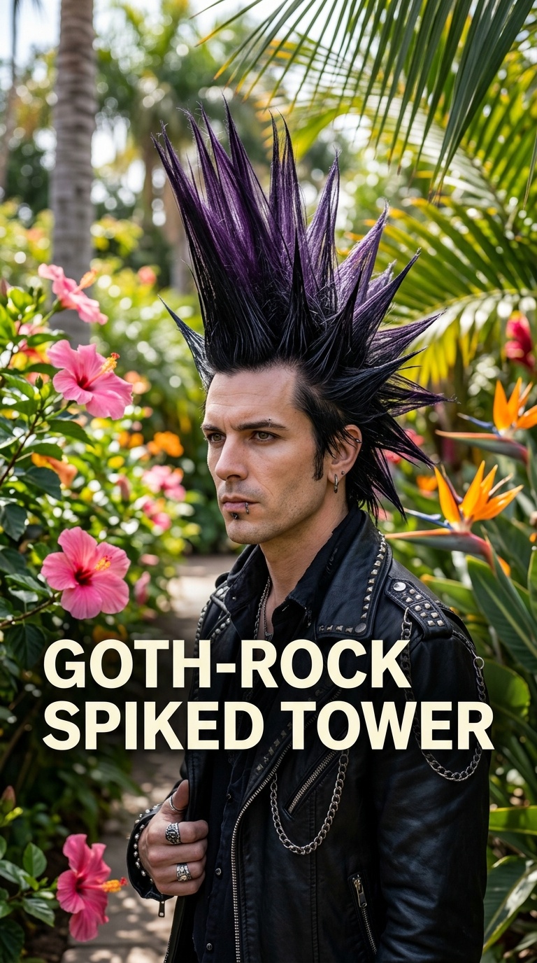 Goth-Rock Spiked Tower