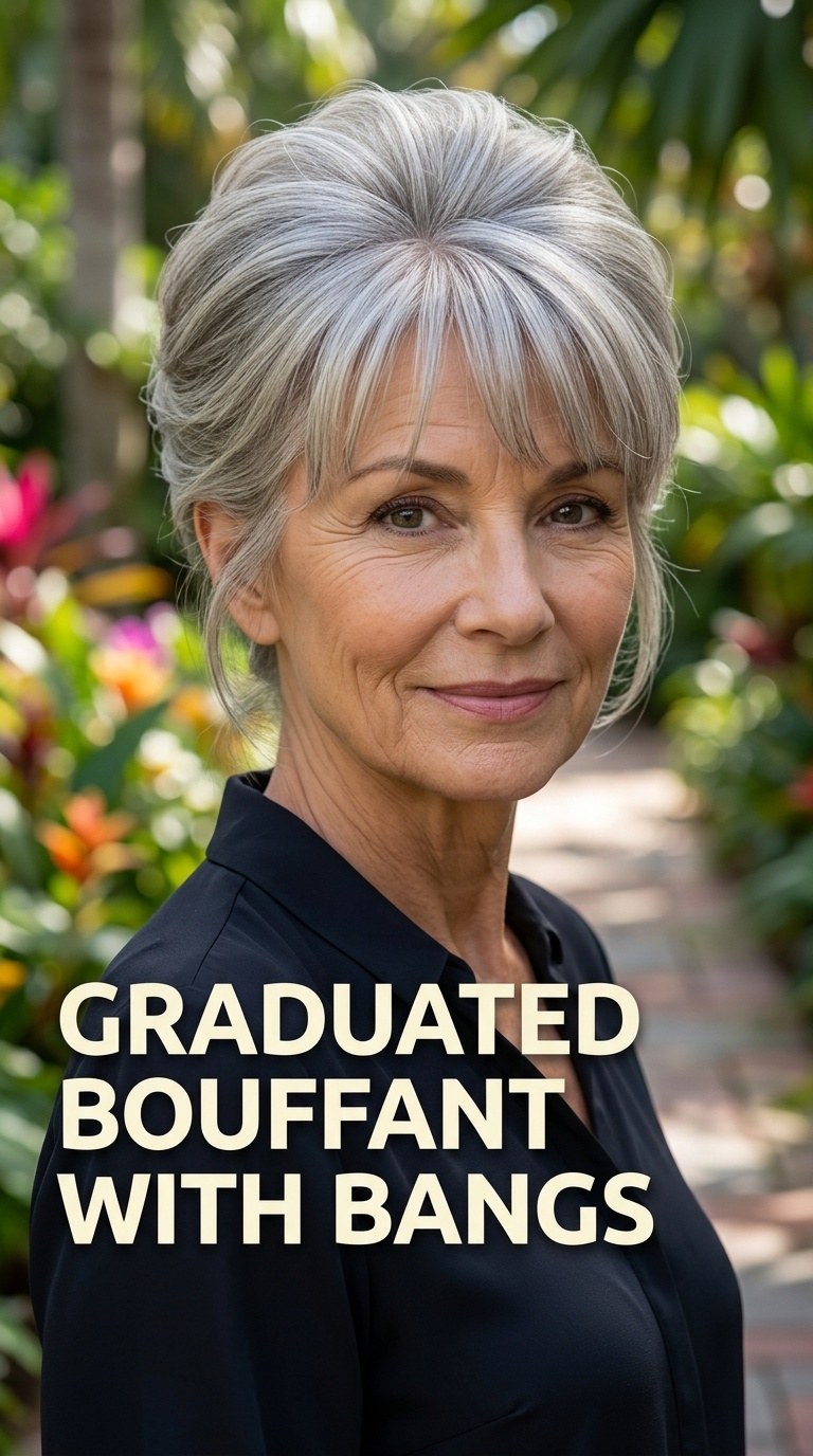 Graduated Bouffant with Bangs