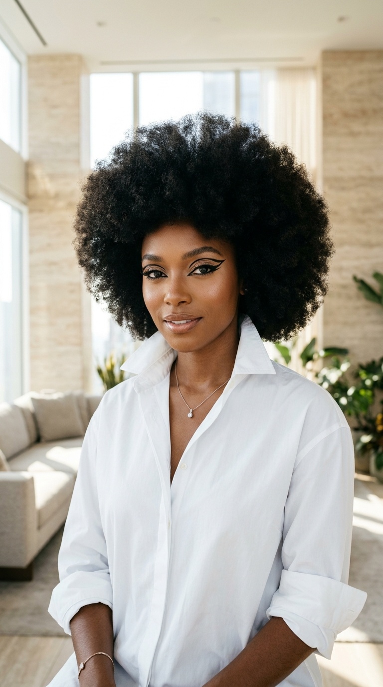 Graphic Eyeliner For Black Women