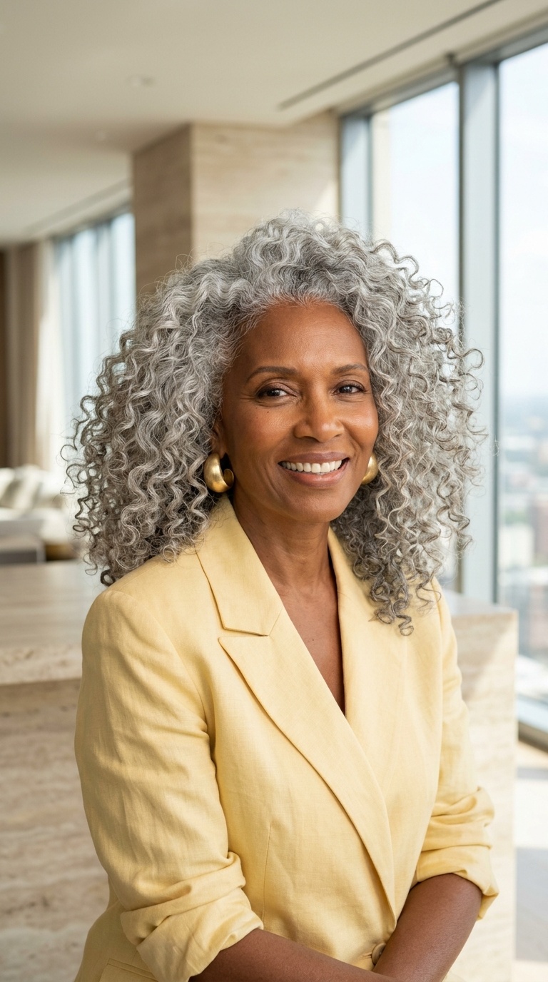 Gray Wash And Go Curls