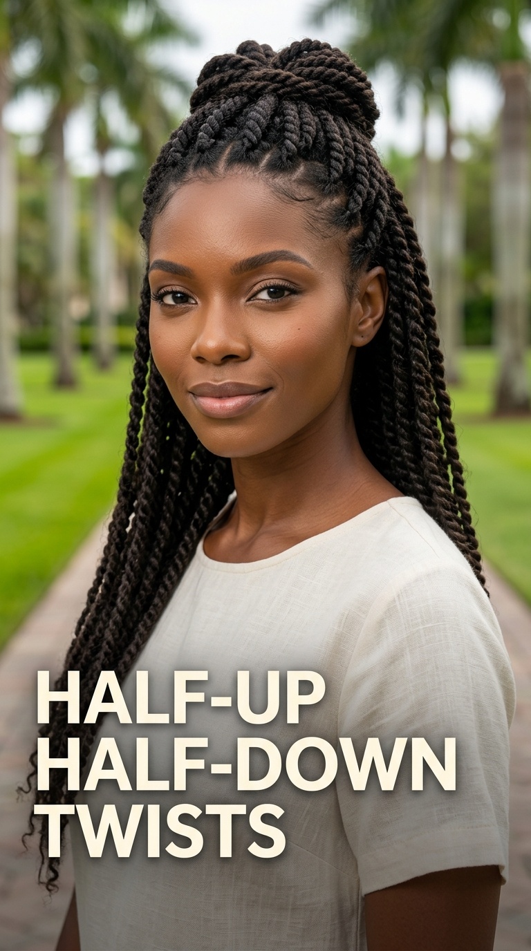Half-Up Half-Down Twists