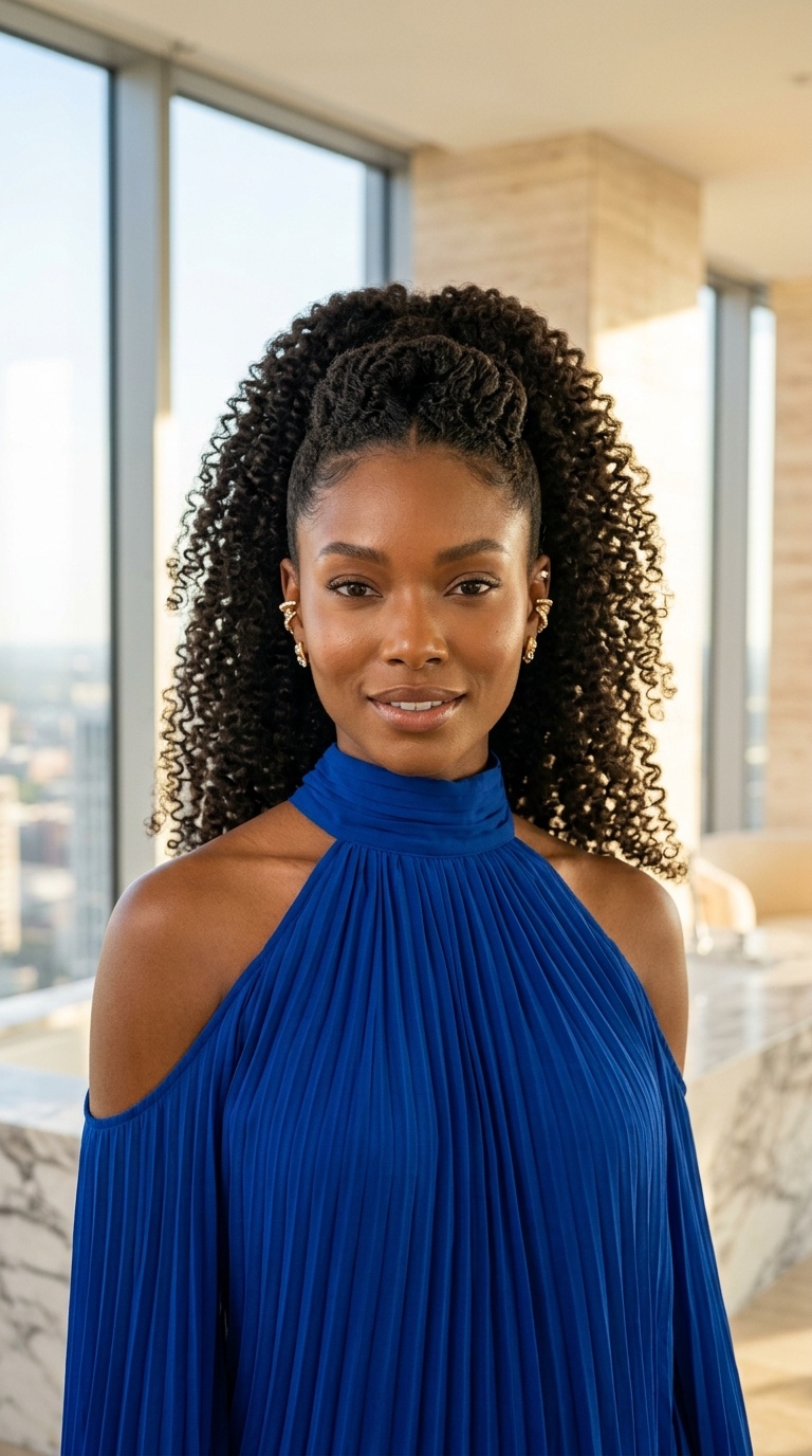 Half Up Natural Hairstyles