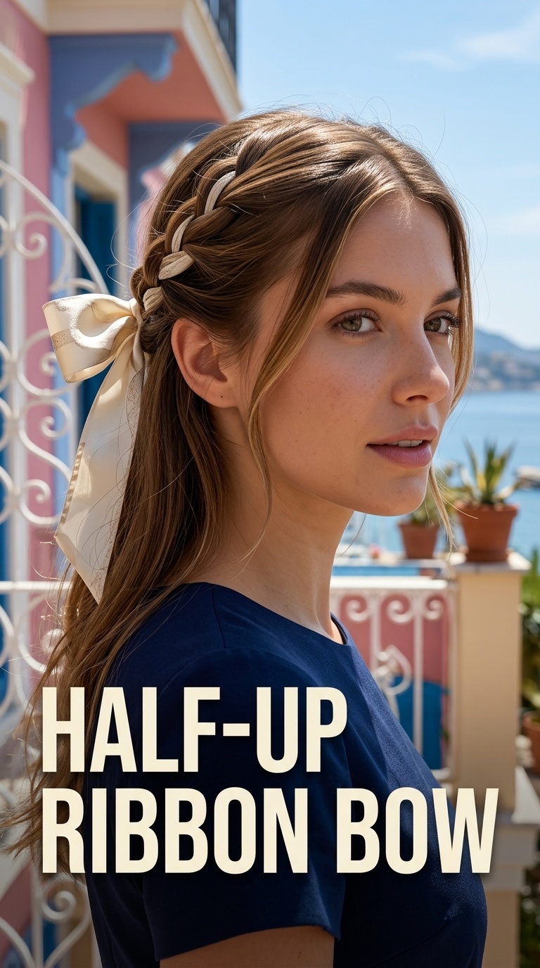Half-Up Ribbon Bow