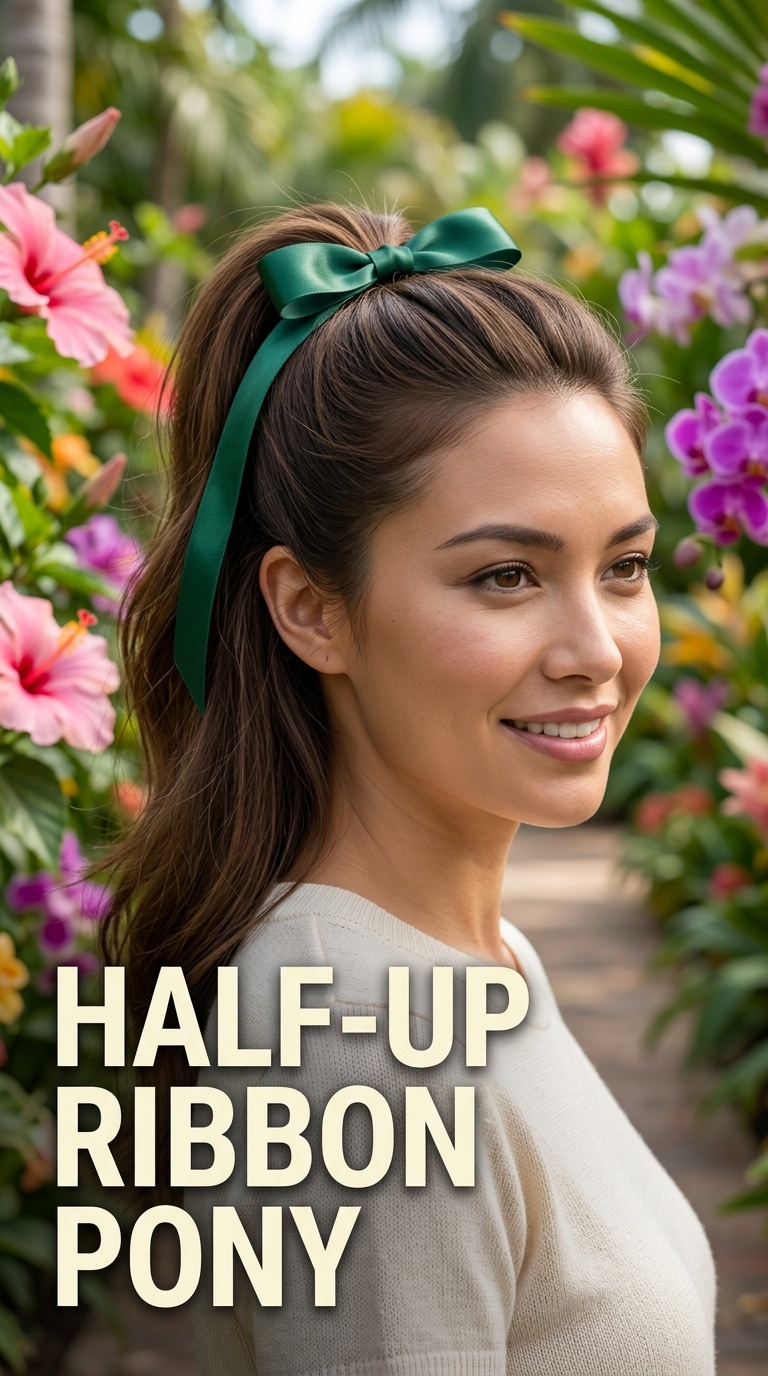 Half-Up Ribbon Pony