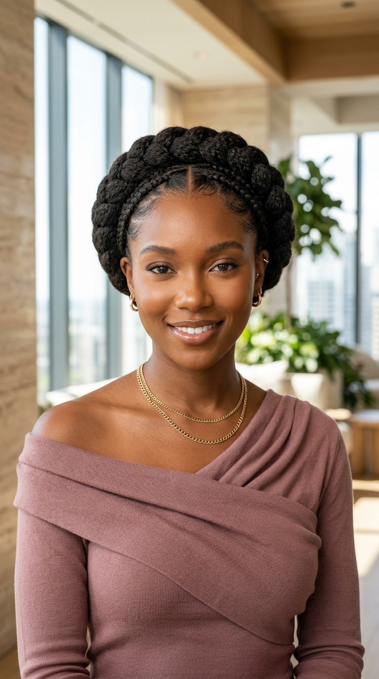 Halo Braid 4c Natural Hair