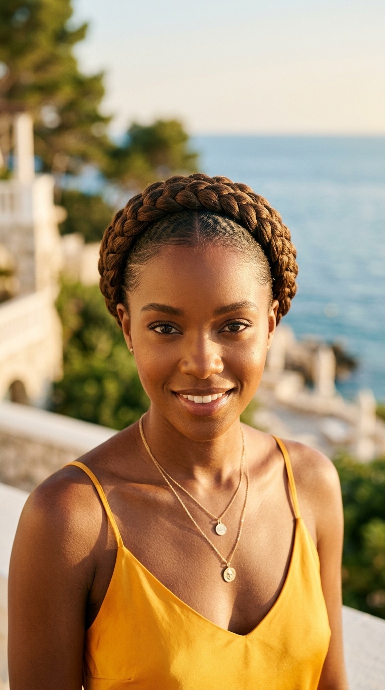 Halo Braid For Black Women