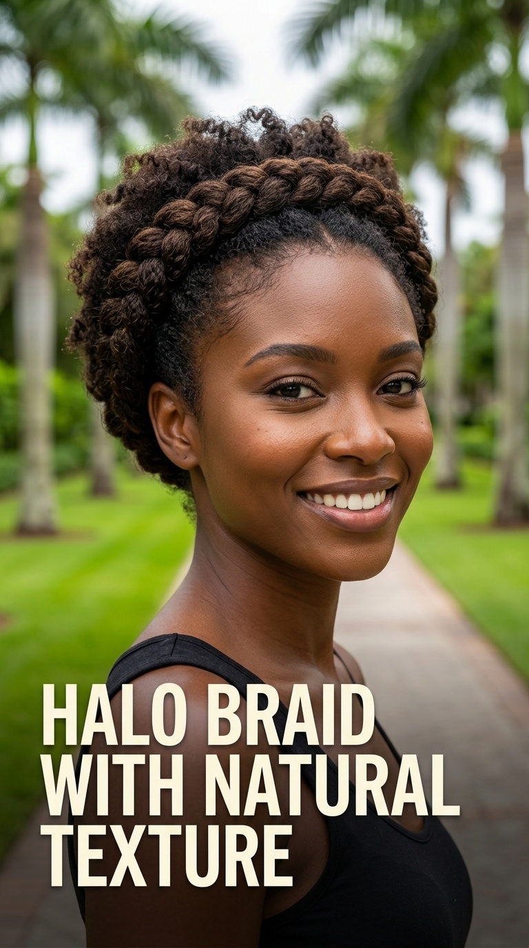 Halo Braid with Natural Texture