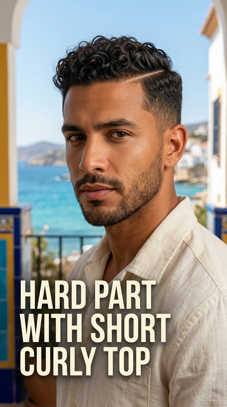 Hard Part with Short Curly Top