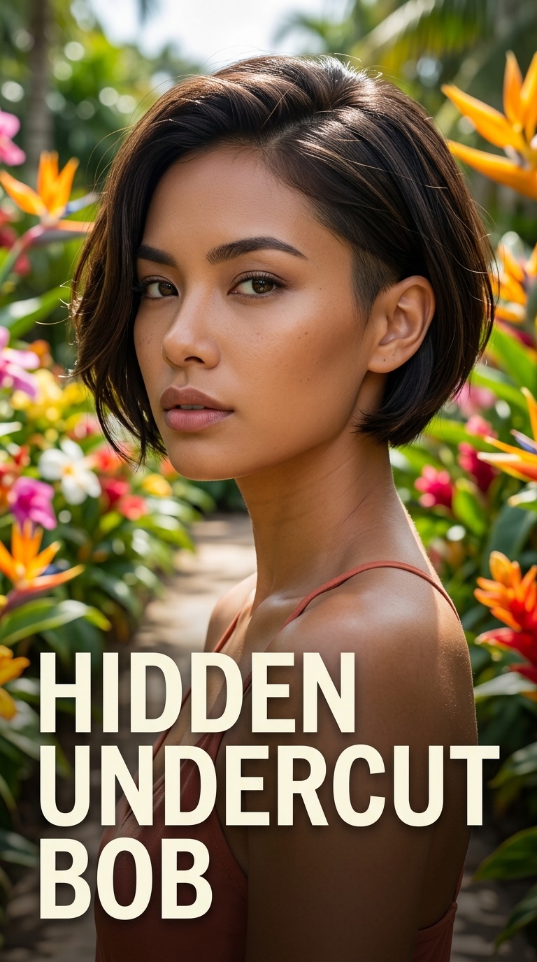 Hidden Undercut Bob