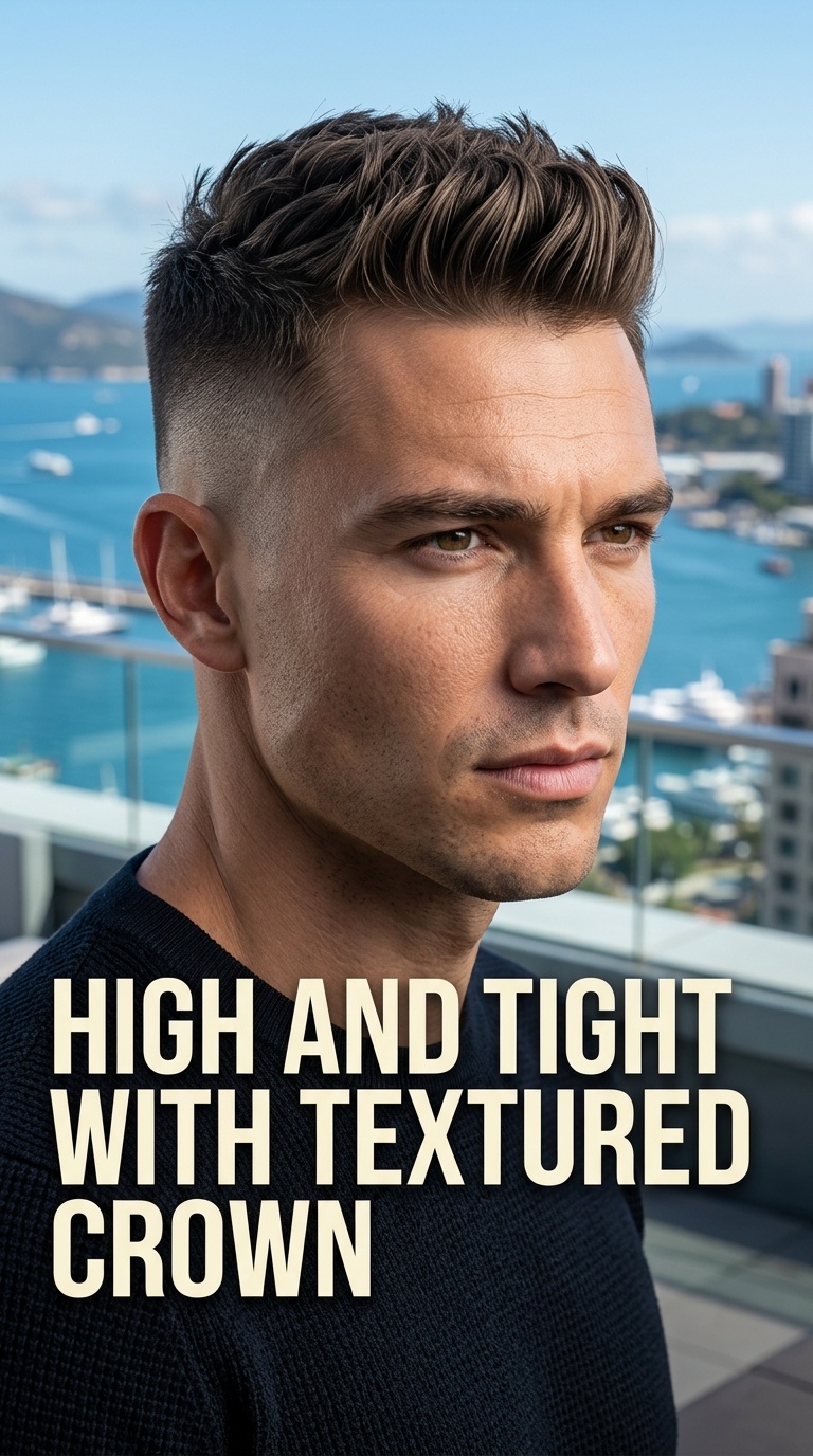High and Tight with Textured Crown