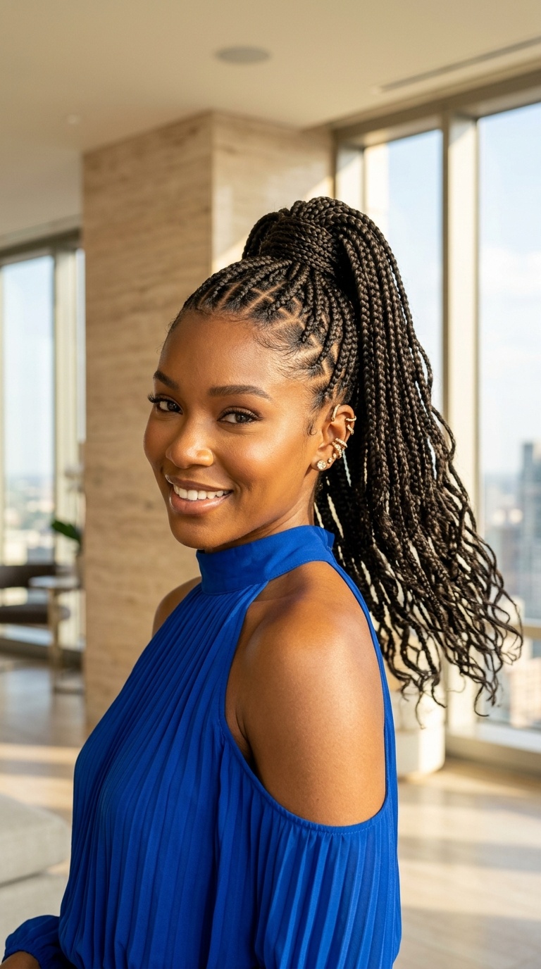 High Ponytail Braided Hairstyles