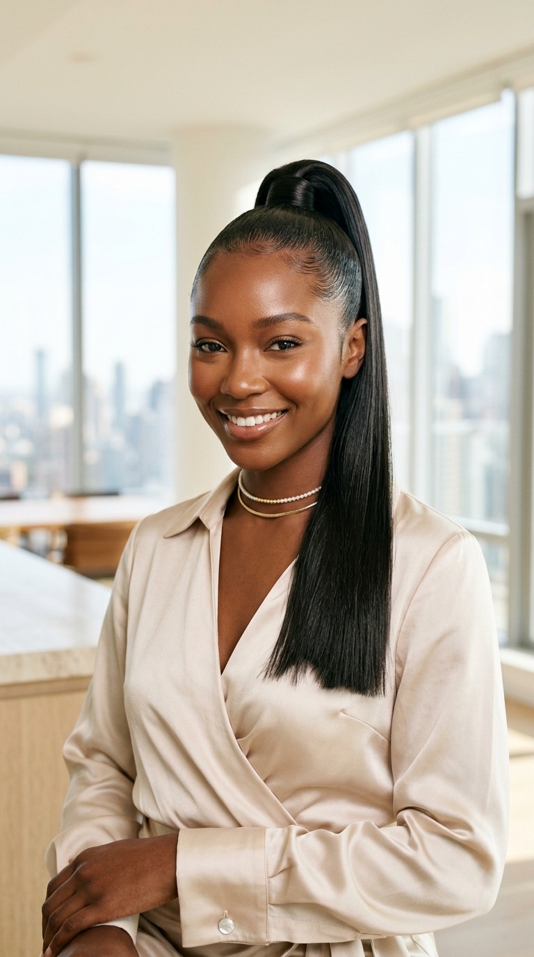 High Ponytail Gel Up Style