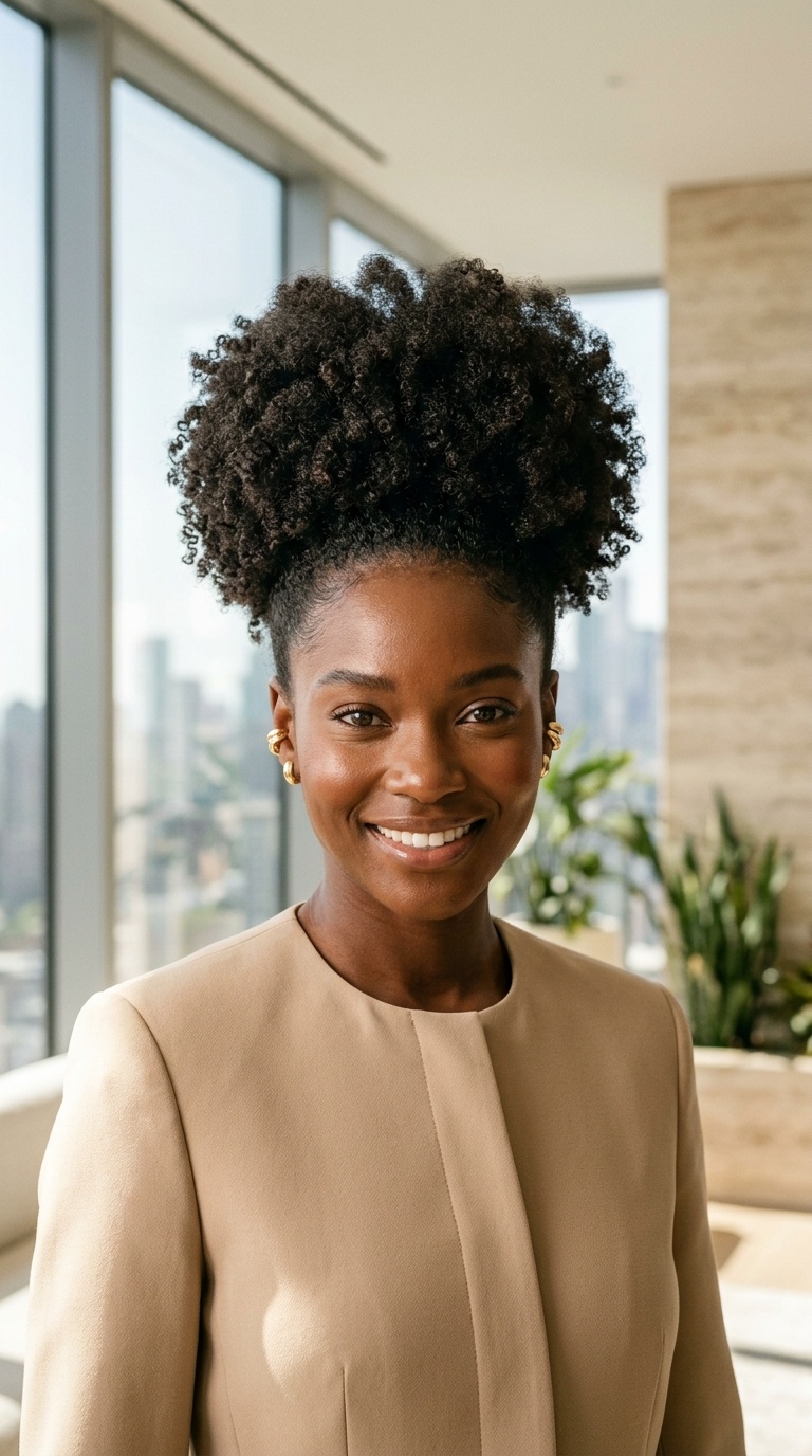 High Puff 4c Natural Hair