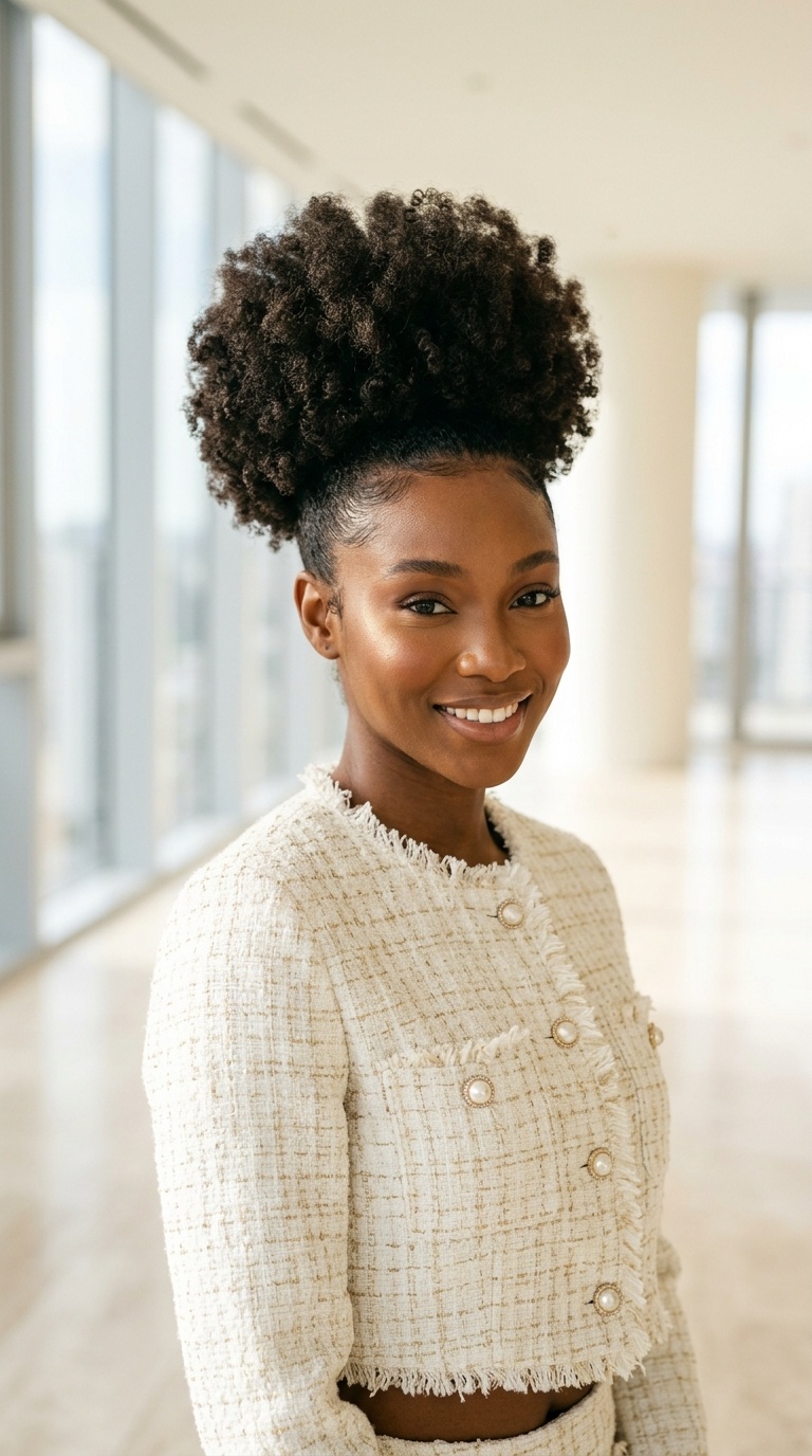 High Puff Graduation Hairstyles