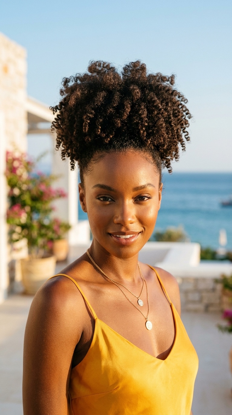 High Puff Natural Hairstyle