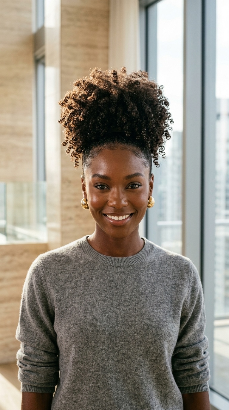 High Puff Natural Hairstyles