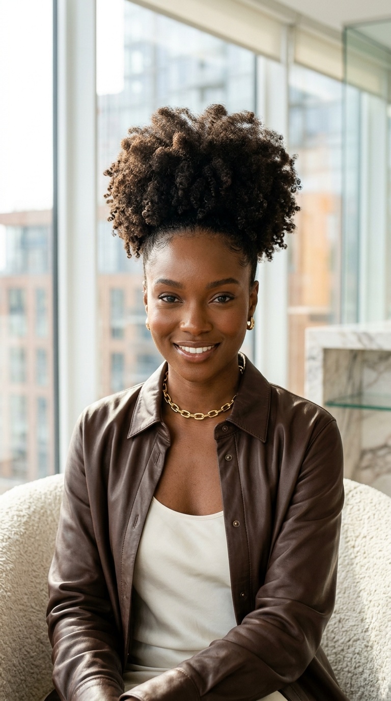 High Puff Natural Hairstyles