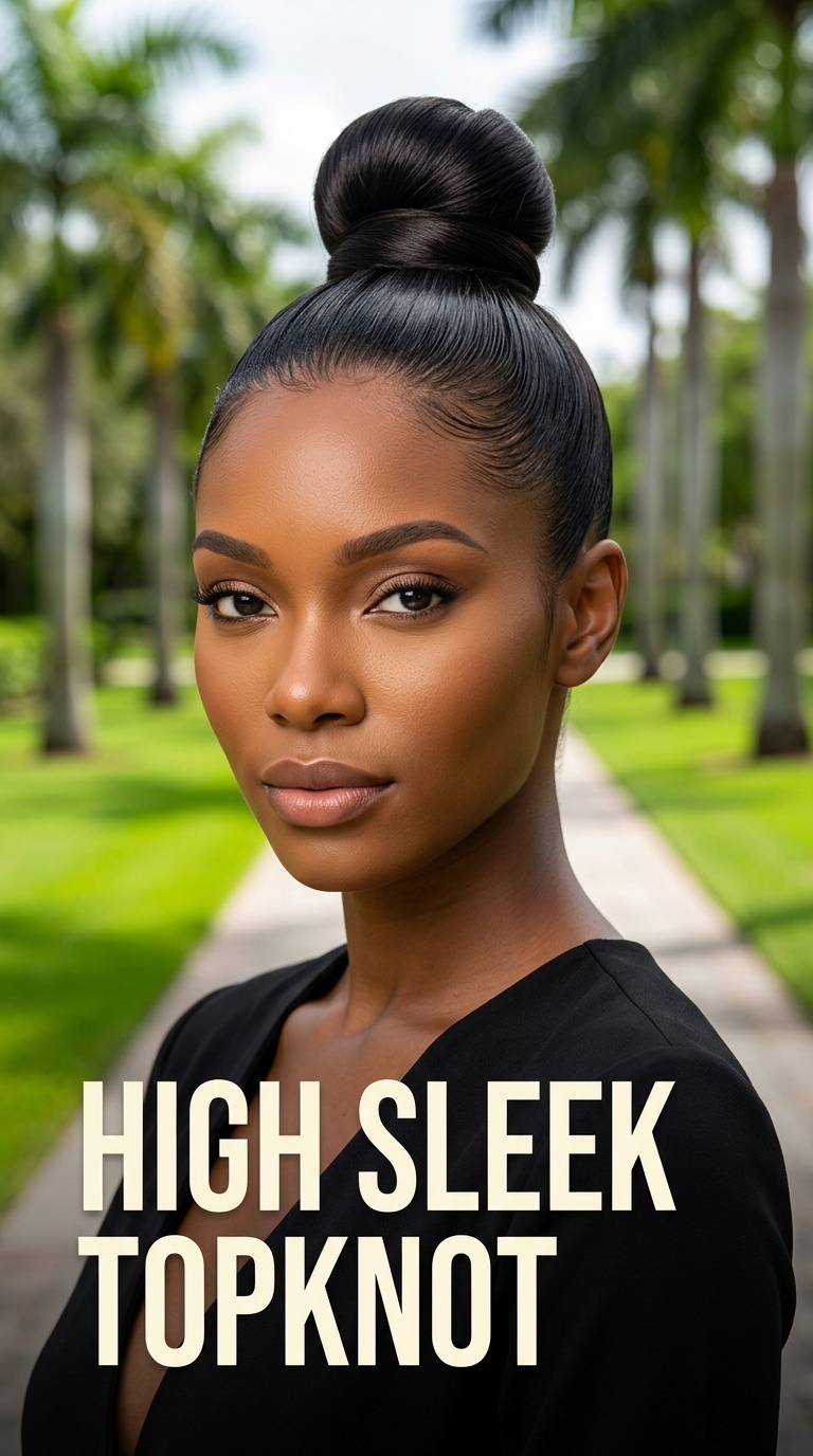 High Sleek Topknot
