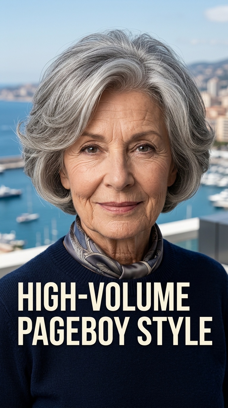 High-Volume Pageboy Style