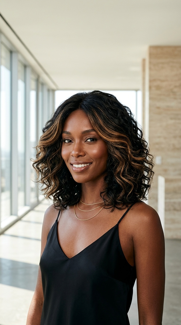 Highlights On Dark Wigs