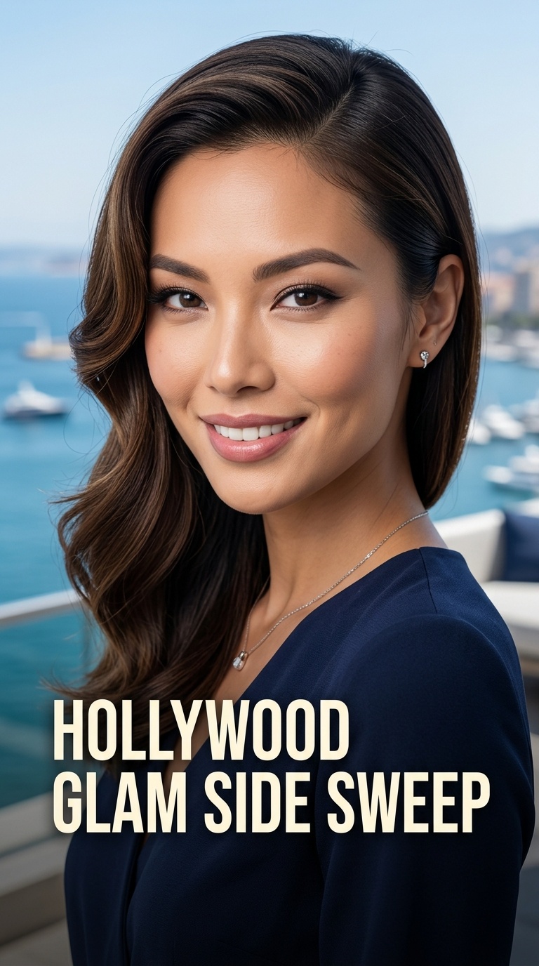 Hollywood Glam Side Sweep
