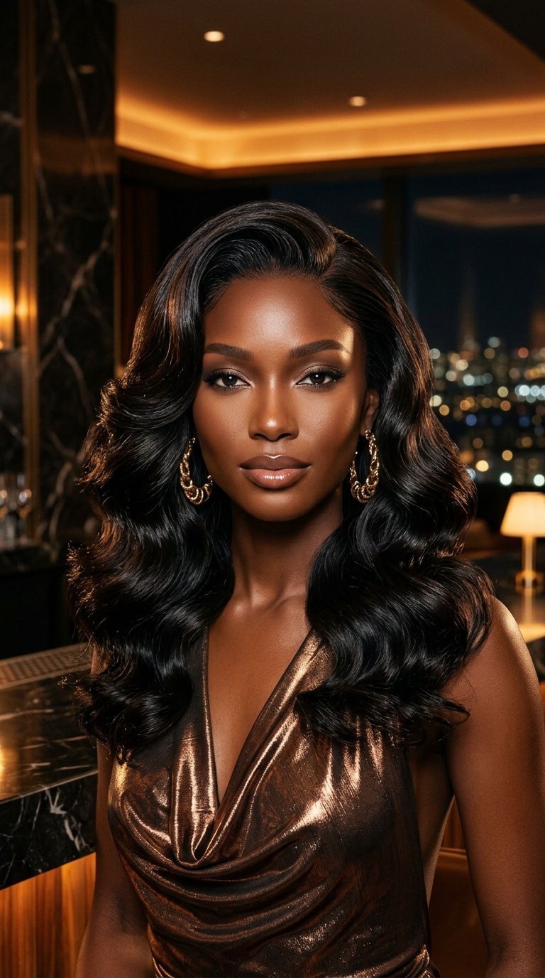 Hollywood Wave Prom Hairstyles