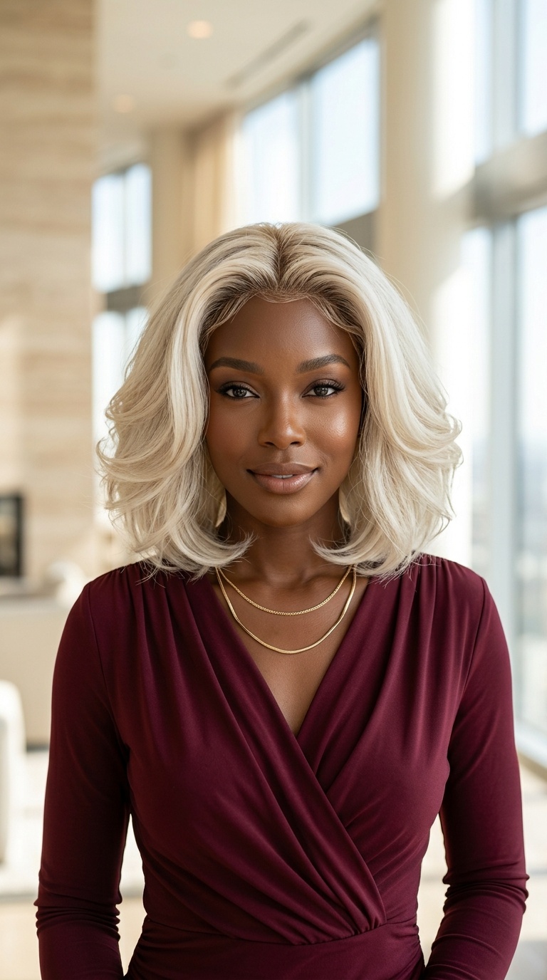 Icy Blonde Glueless Lace Wigs