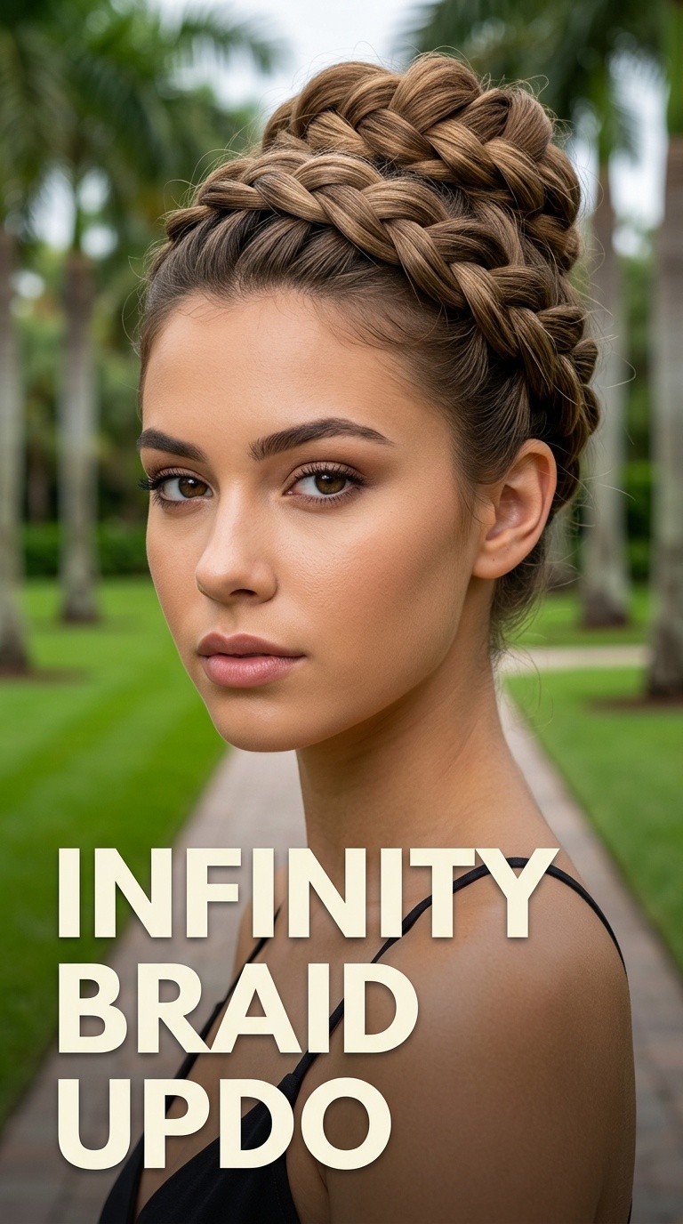 Infinity Braid Updo