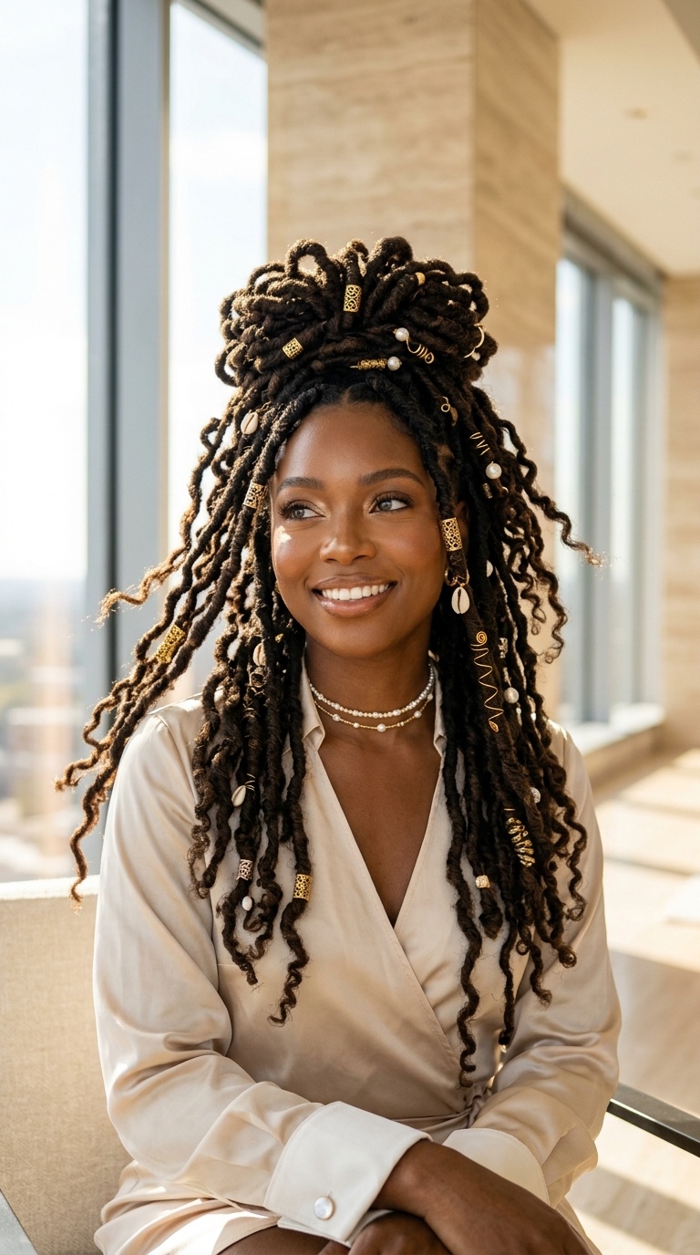 Jewelry Decorated Loc Styles