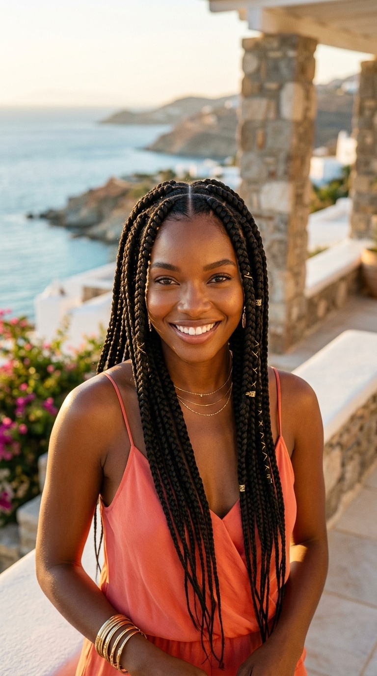 Jumbo Box Braids For Summer