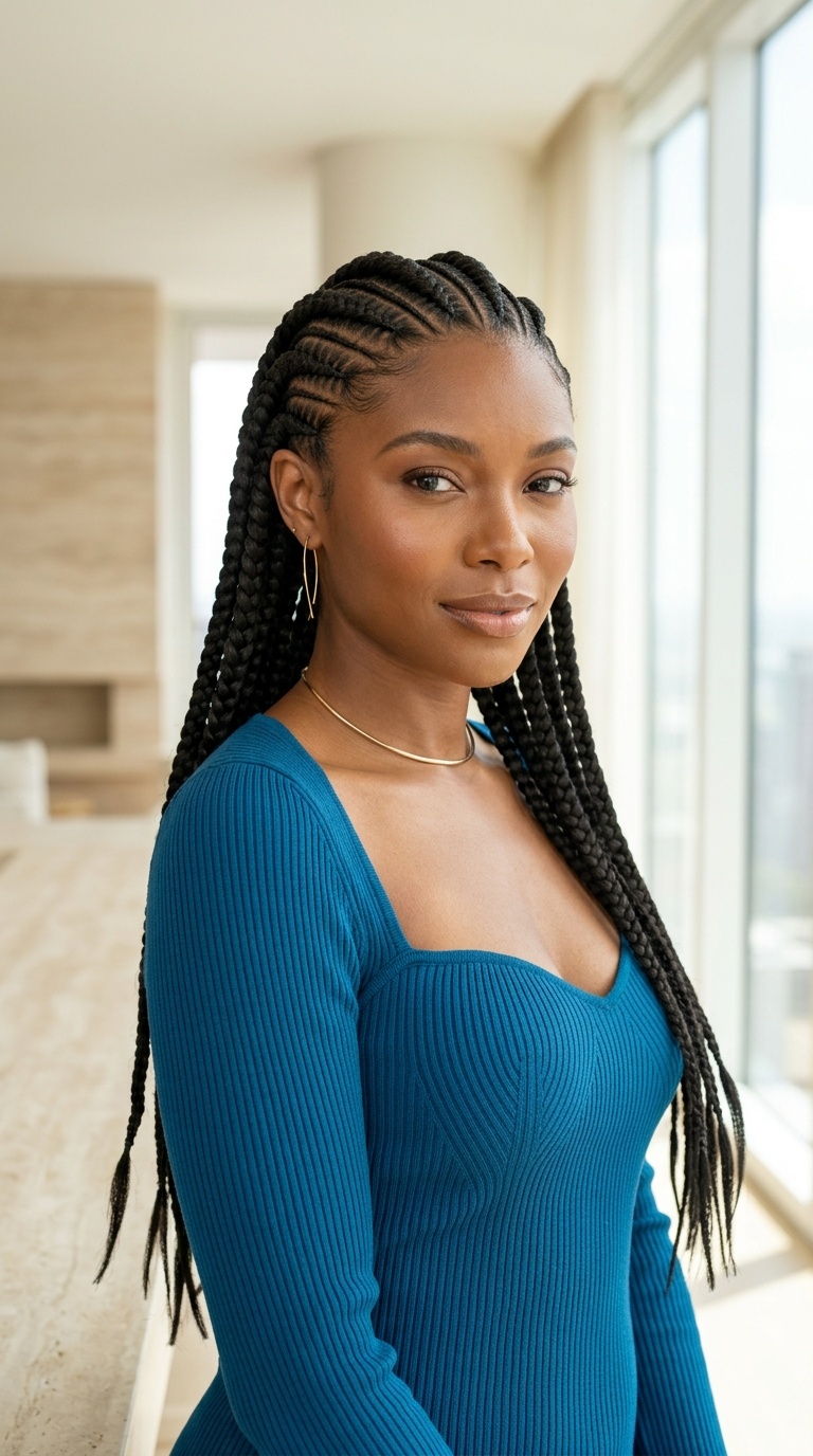 Jumbo Cornrow Braids Black Women Styles