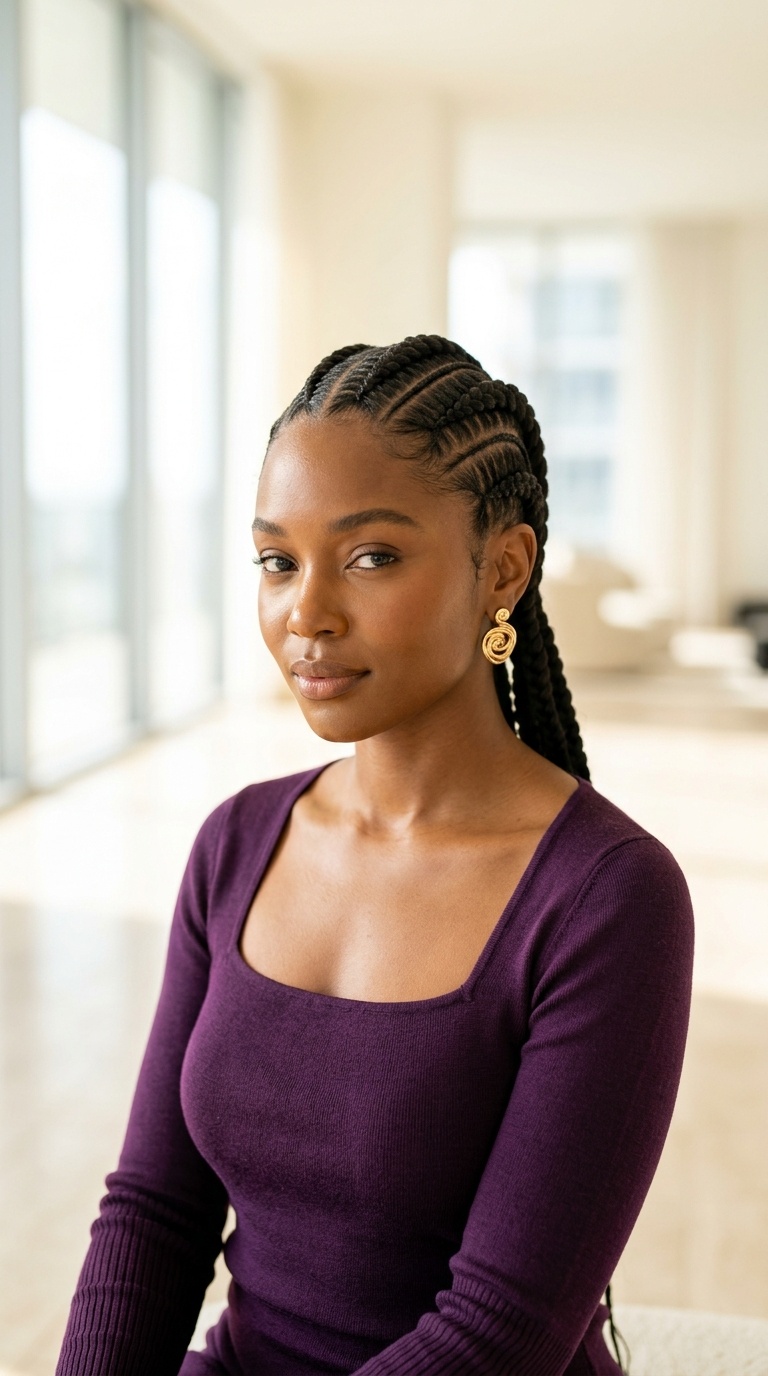 Jumbo Cornrow Hairstyles Black Women