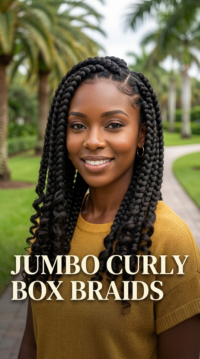 Jumbo Curly Box Braids