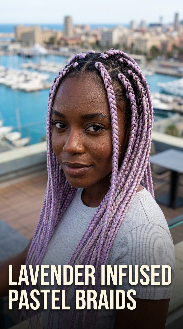 Lavender Infused Pastel Braids
