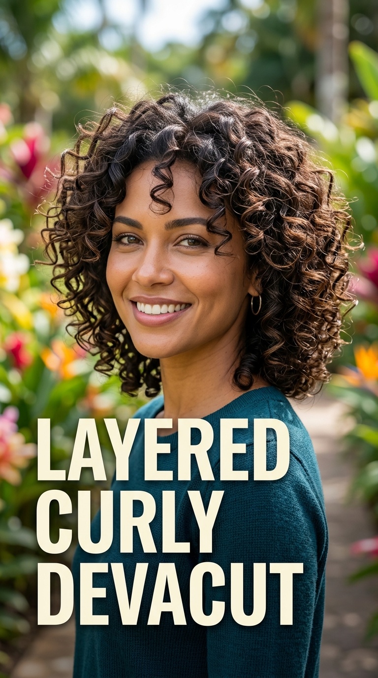 Layered Curly DevaCut