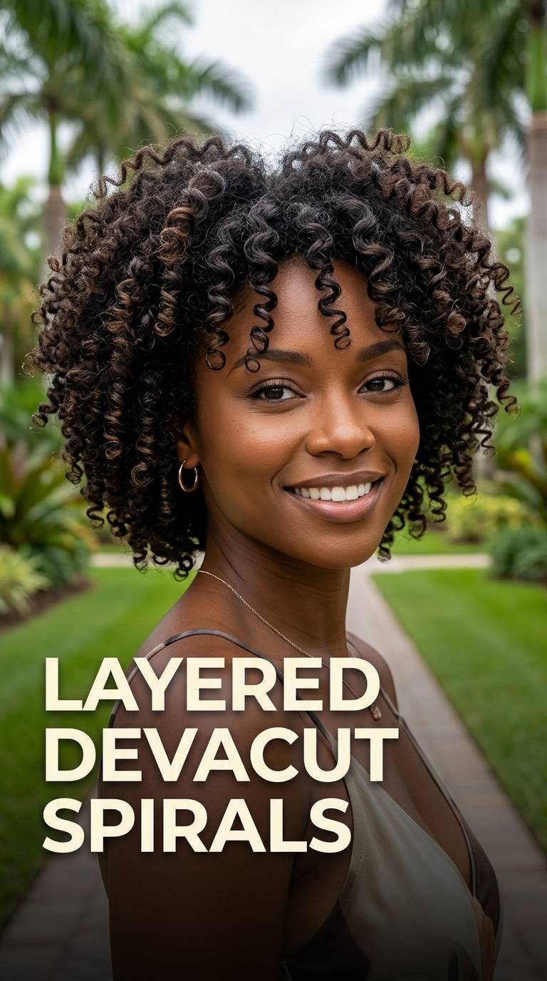 Layered DevaCut Spirals