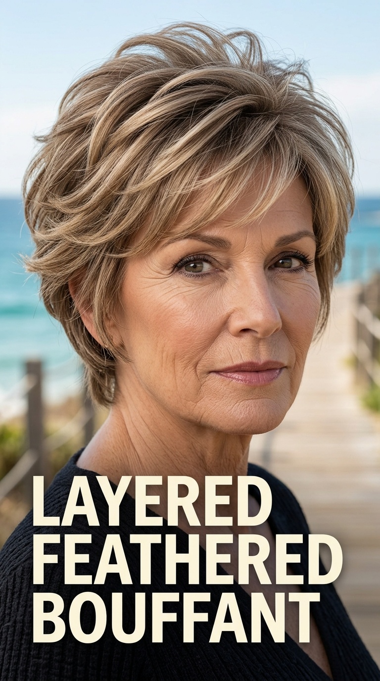 Layered Feathered Bouffant