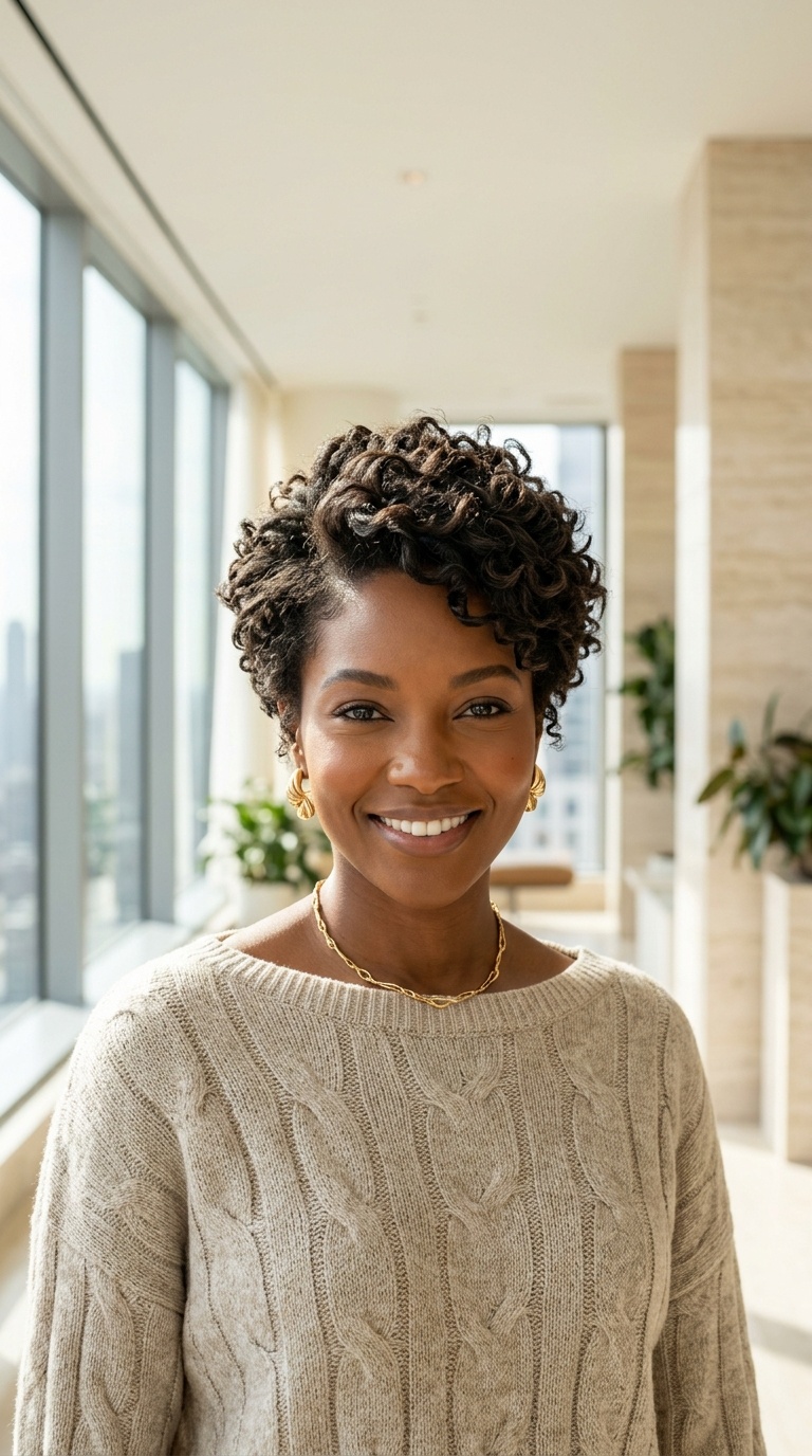 Layered Short Hair For Black Women