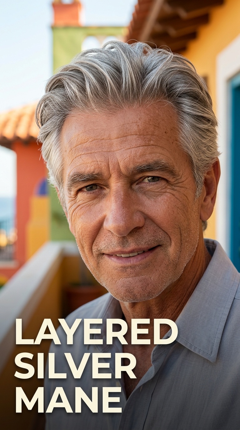 Layered Silver Mane