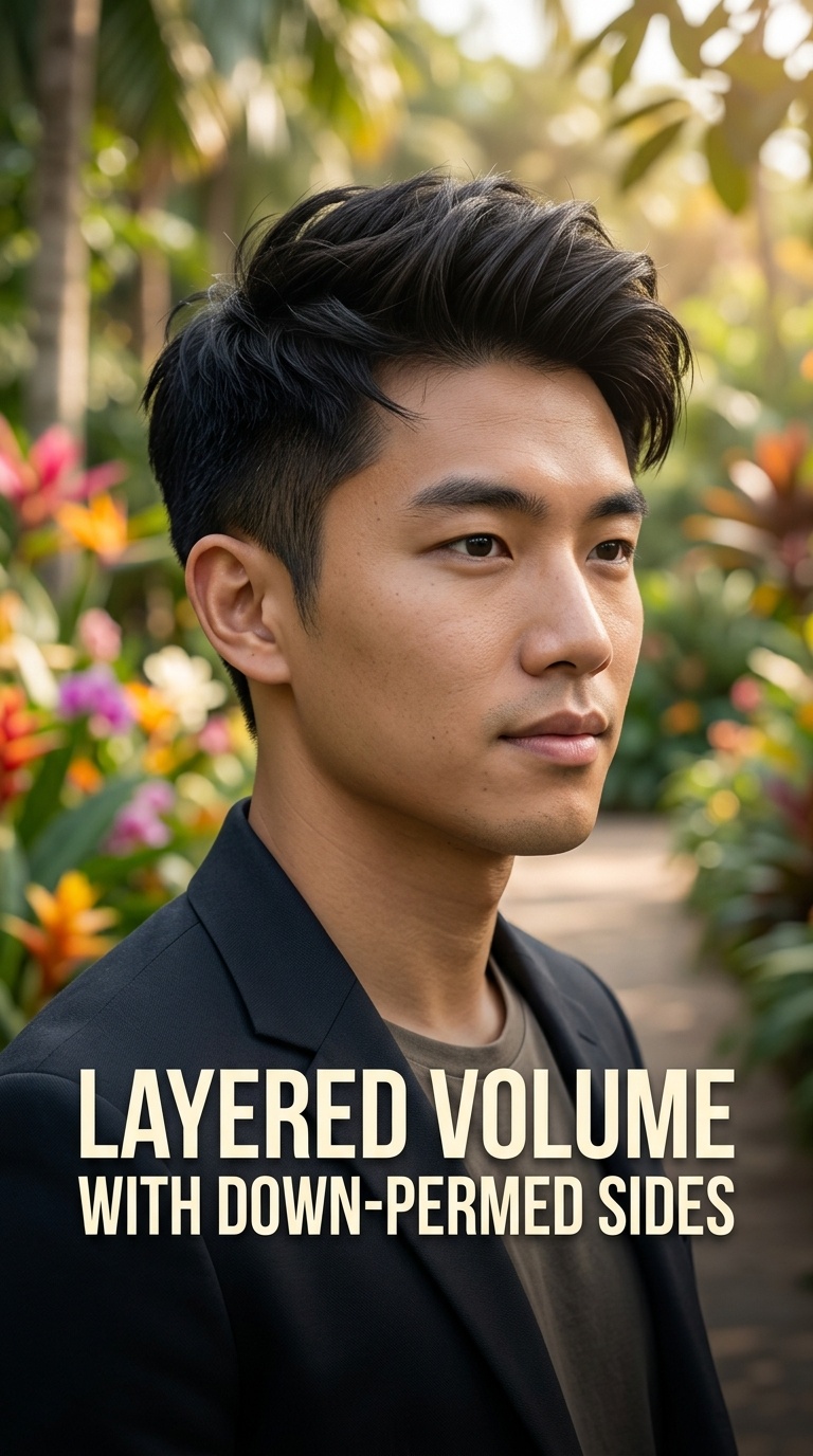 Layered Volume with Down-Permed Sides