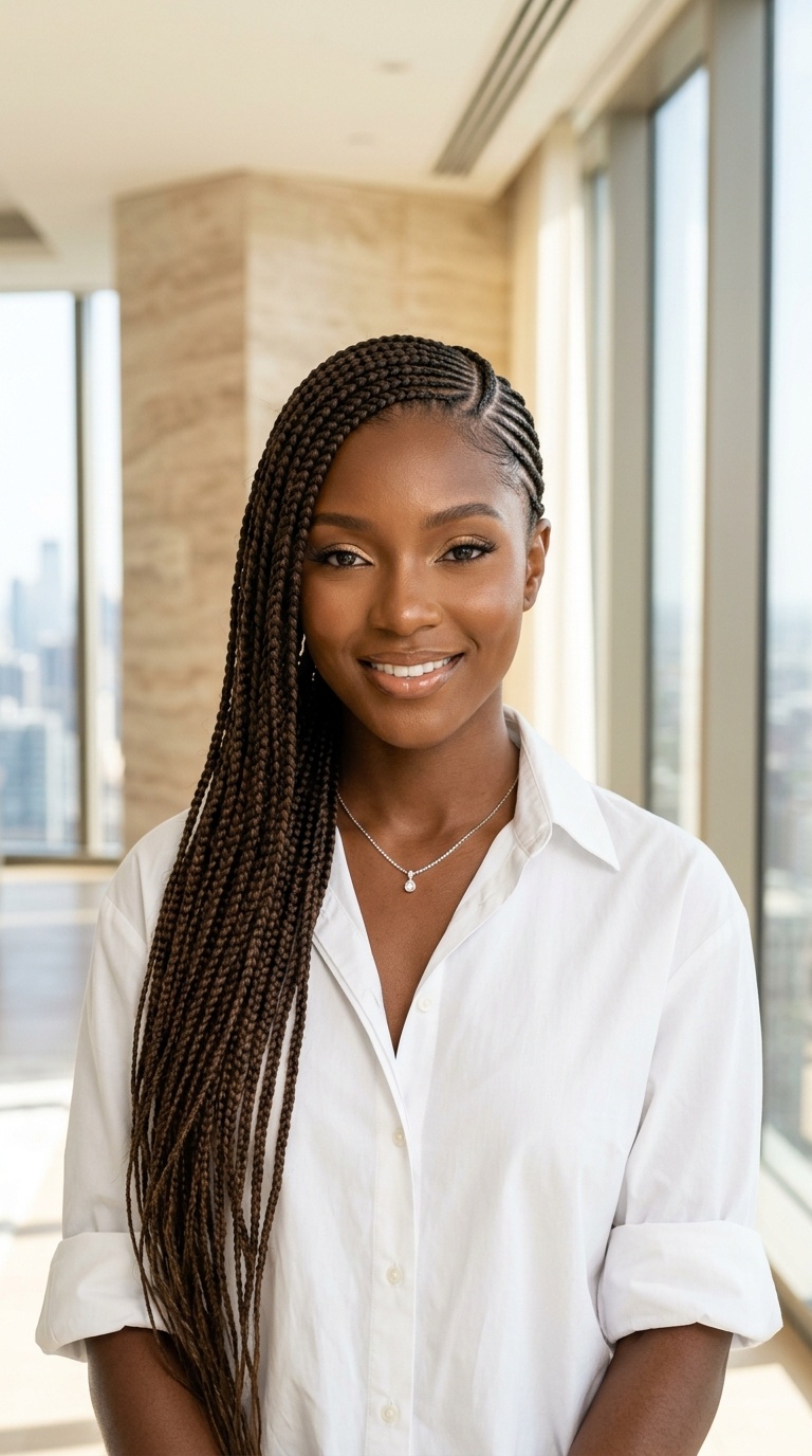 Lemonade Braids Side Swept