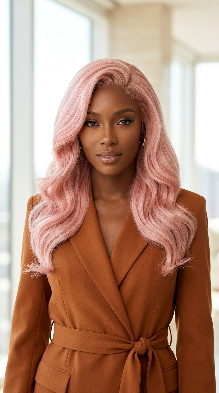 Light Pink Body Wave Wigs