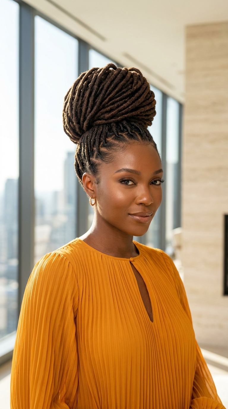 Loc Bun For Black Women