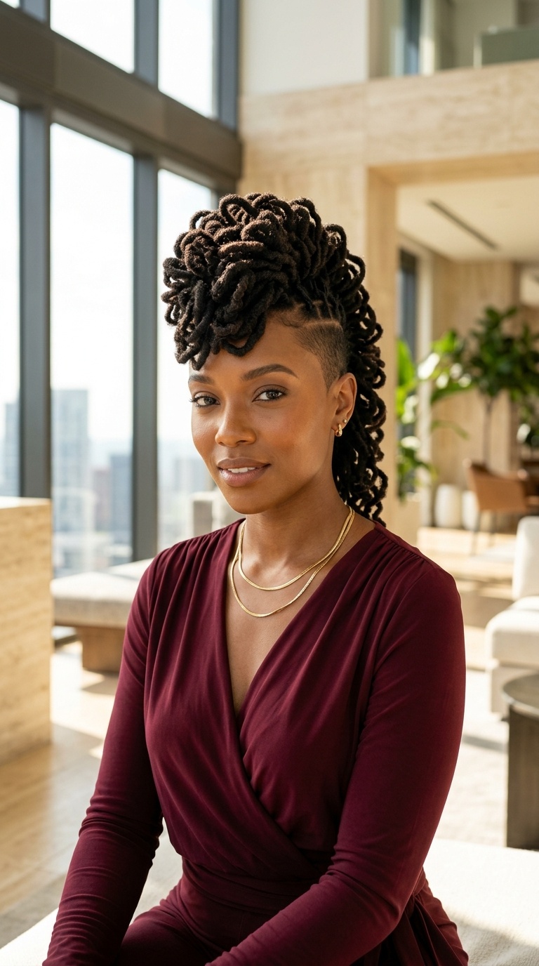 Loc Mohawk Hairstyles Black Women