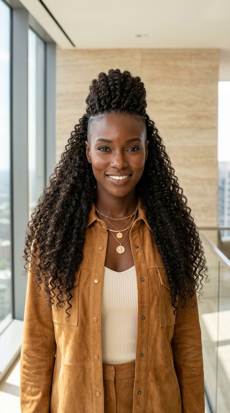 Long Hair Mohawk Black Women