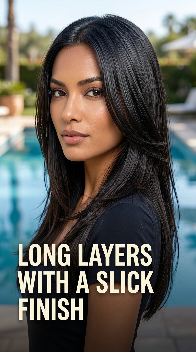Long Layers with a Slick Finish