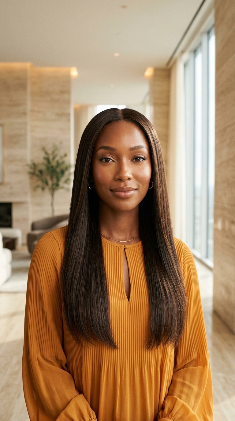 Long Straight Weave Hairstyles