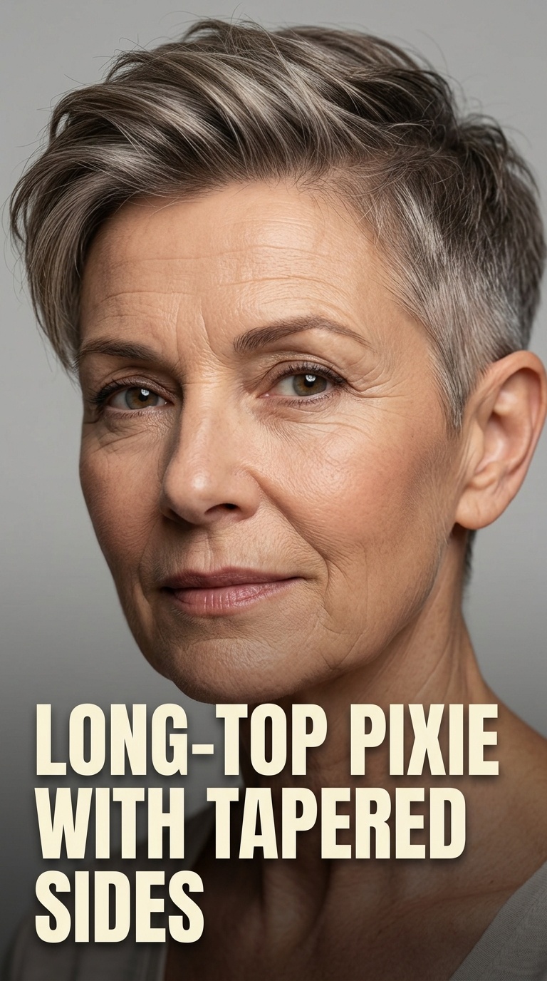 Long-Top Pixie with Tapered Sides