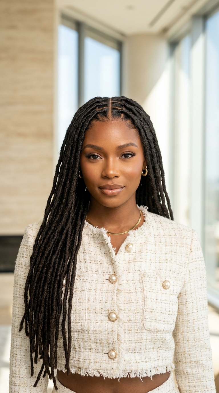 Long Traditional Locs For Black Women